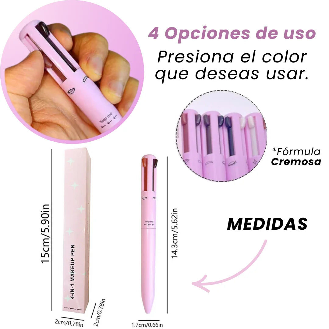 Lápiz maquillaje 4 en 1