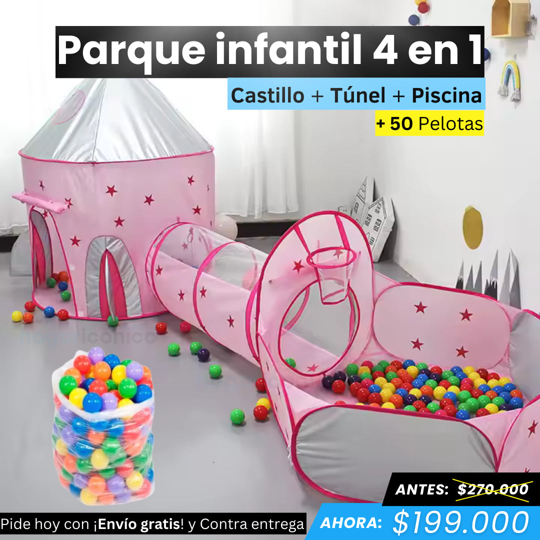 Parque infantil 4 en 1 Plegable