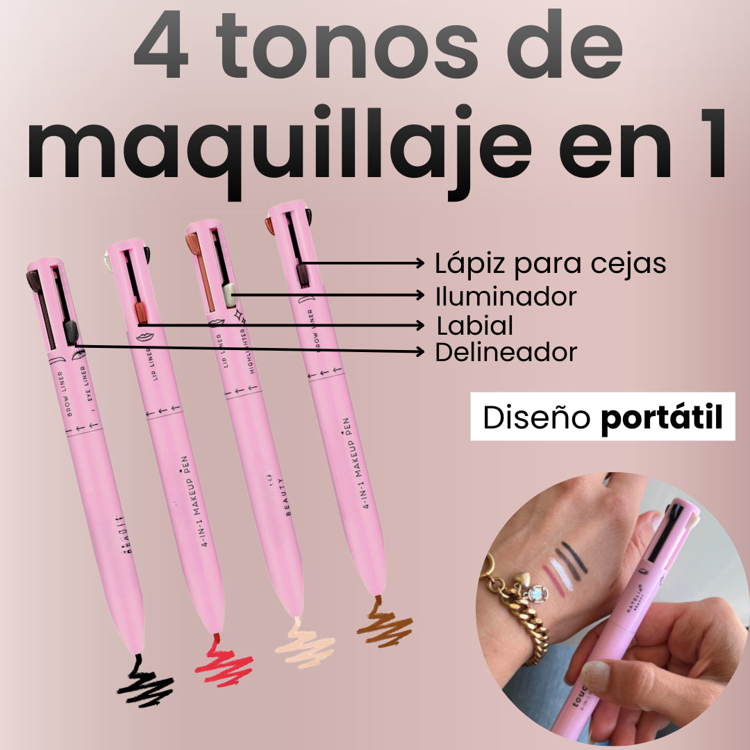Lápiz maquillaje 4 en 1