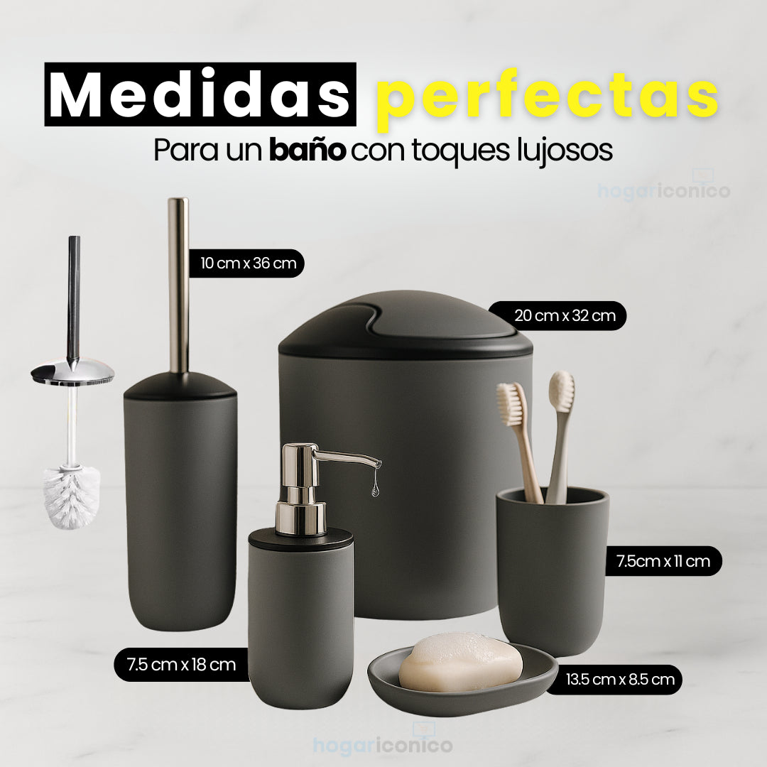 Set de Baño 6 en 1