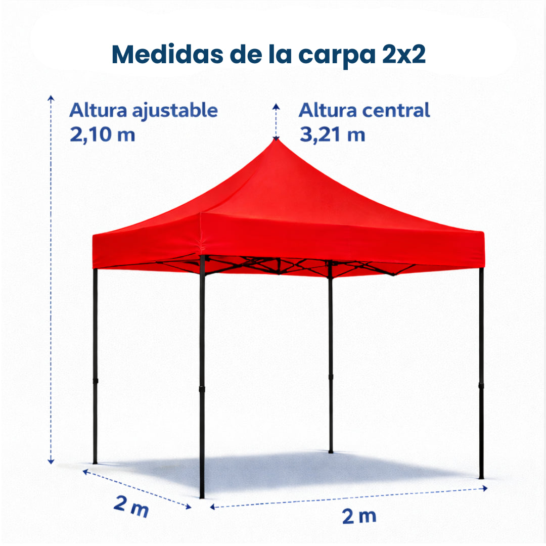 Carpa Plegable 2x2 Metros