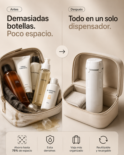 Dispensador viajero 4 en 1🧴