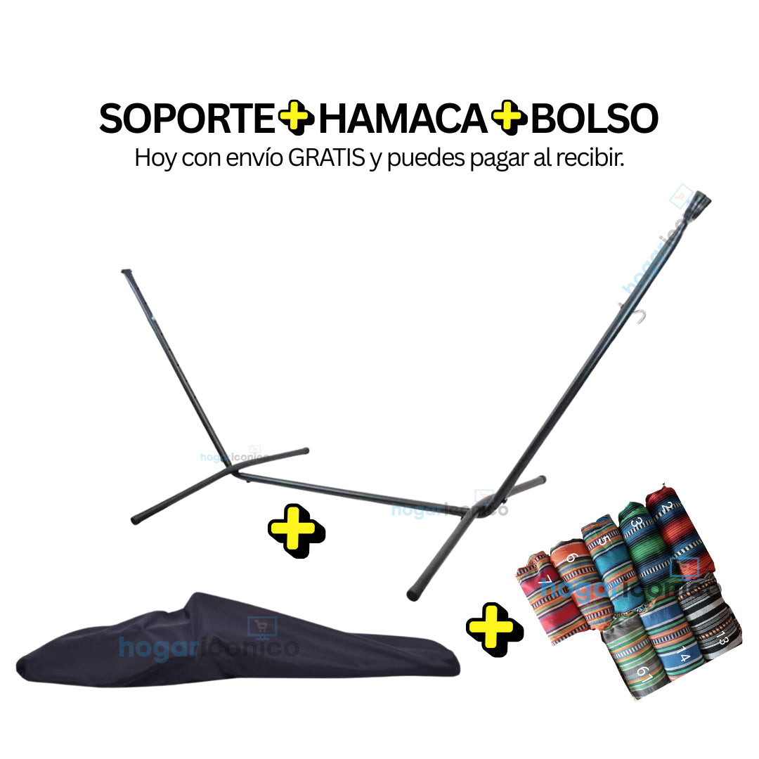 Set hamaca portátil + hamaca + bolso