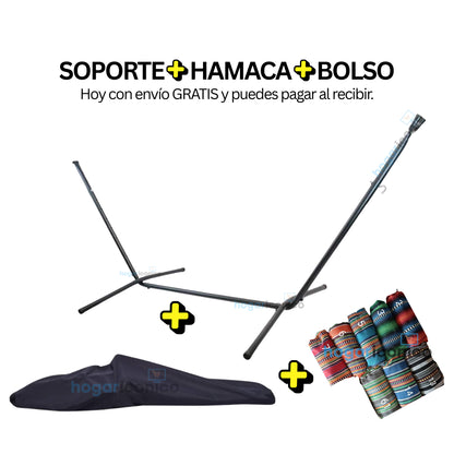 Set hamaca portátil + hamaca + bolso