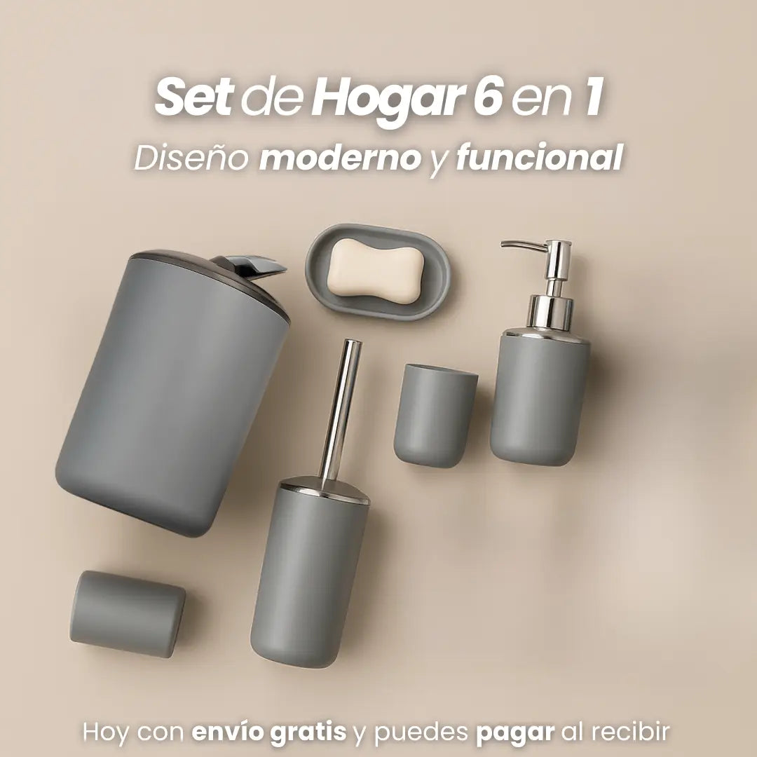 Set de Baño 6 en 1
