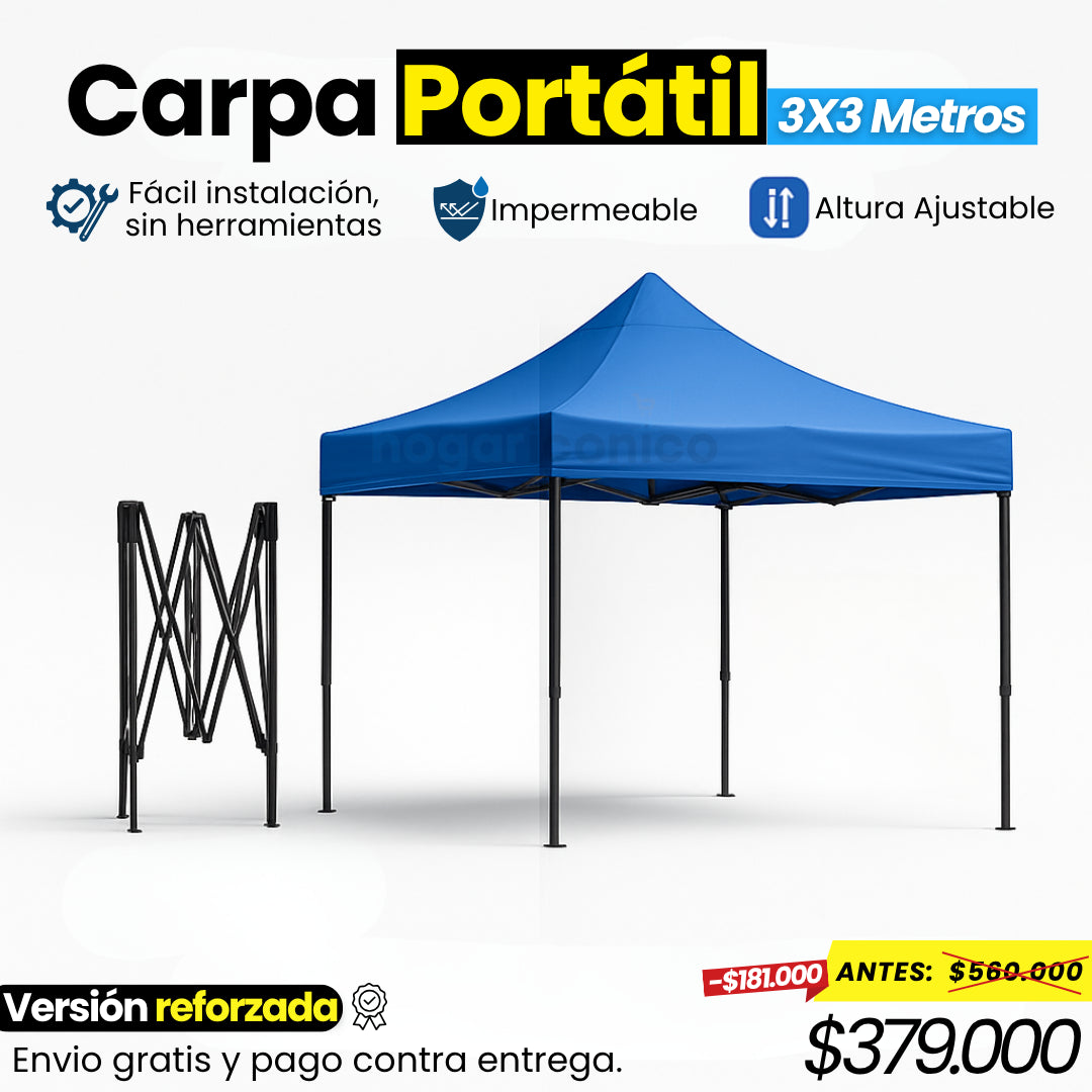Carpa 3x3 Metros Plegable