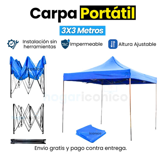 Carpa 3x3 Metros Plegable