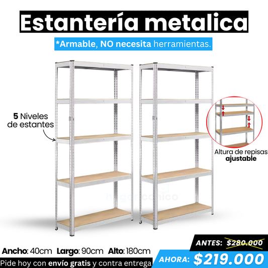 Estante metálico armable