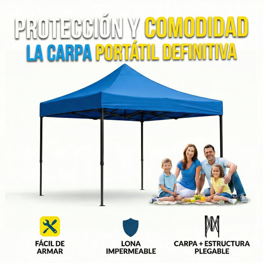 Carpa 3x3 Metros Plegable